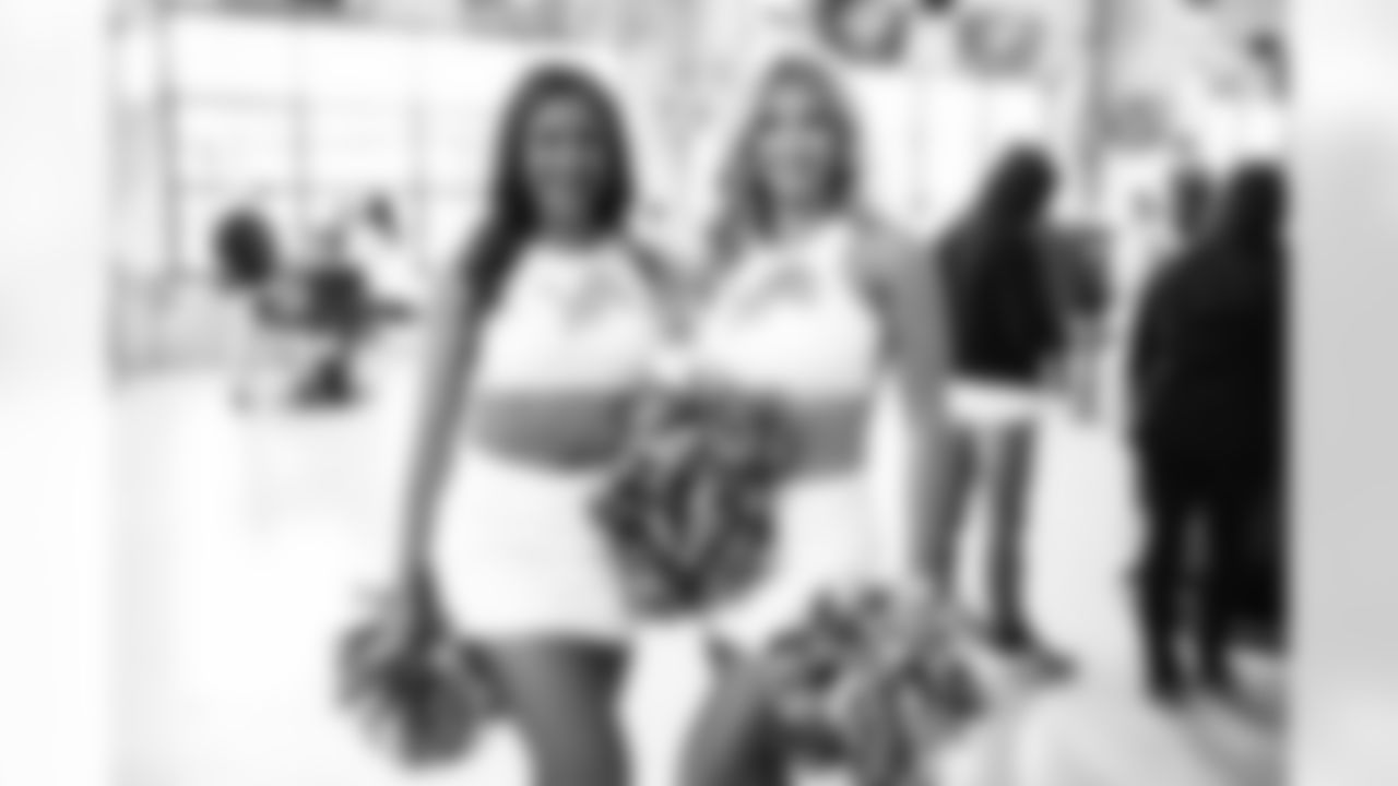 Detroit Lions Cheerleaders meet fans at Power Hour during a NFL game against the Carolina Panthers on Sunday, Oct. 8, 2023 in Detroit, MI. (Mike Ferdinande/Detroit Lions)